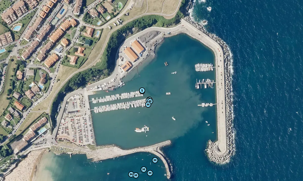 Satelite image of Luanco Marina