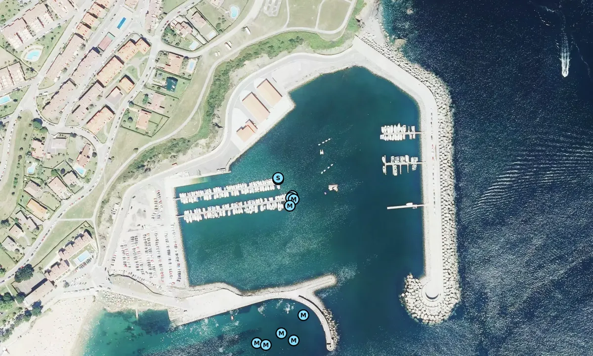 Satelite image of Luanco Marina