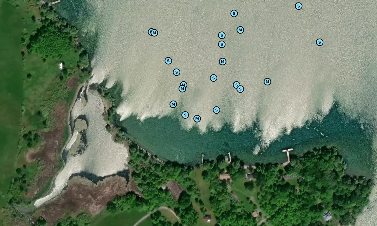 Satelite image of Lucas Point