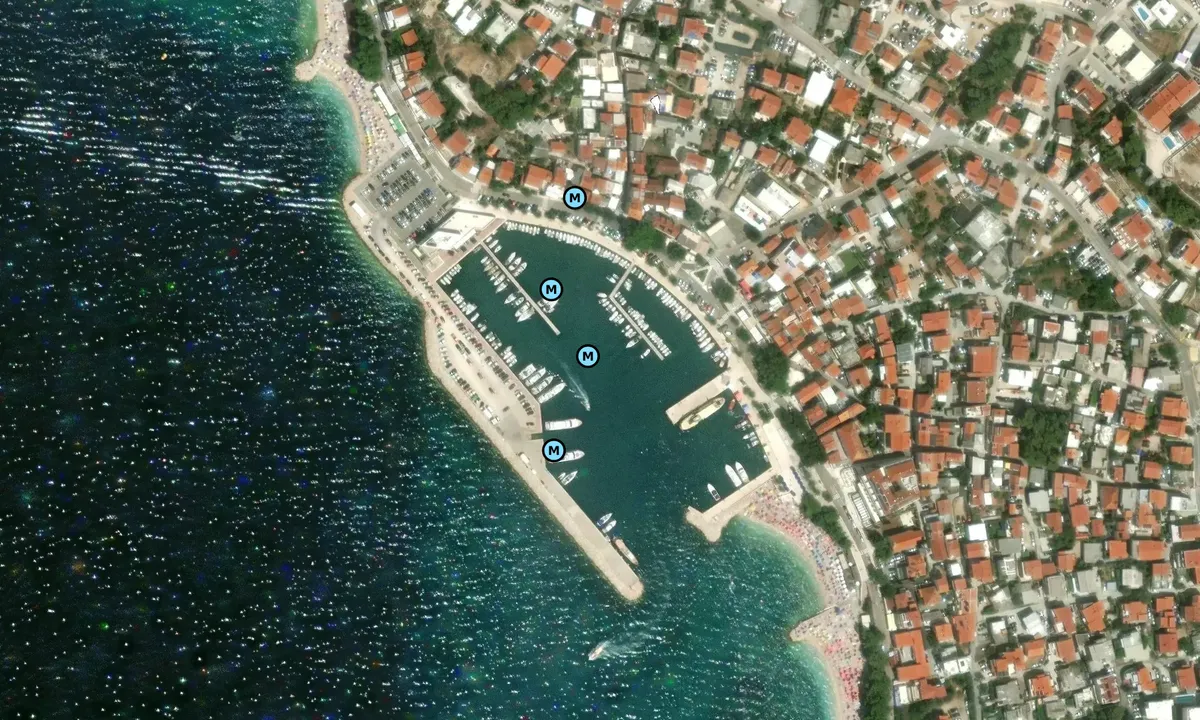Satelite image of Luka Baška Voda