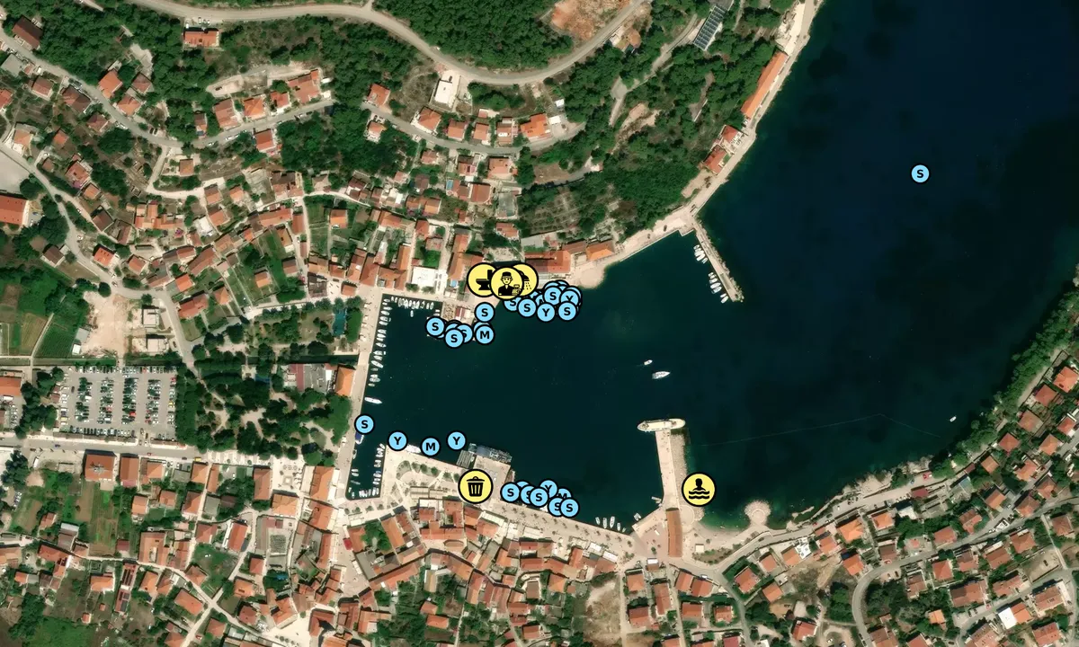 Satelite image of Luka Jelsa