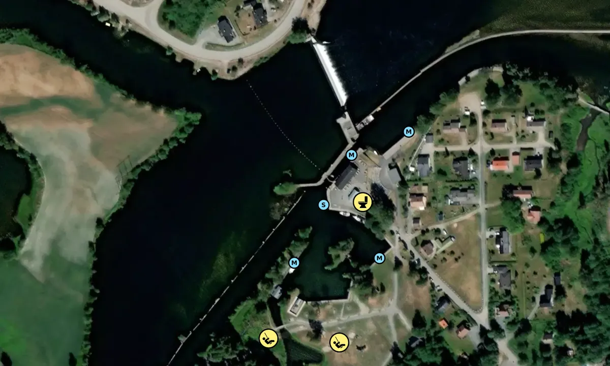 Satelite image of Lunde Gjestebrygge
