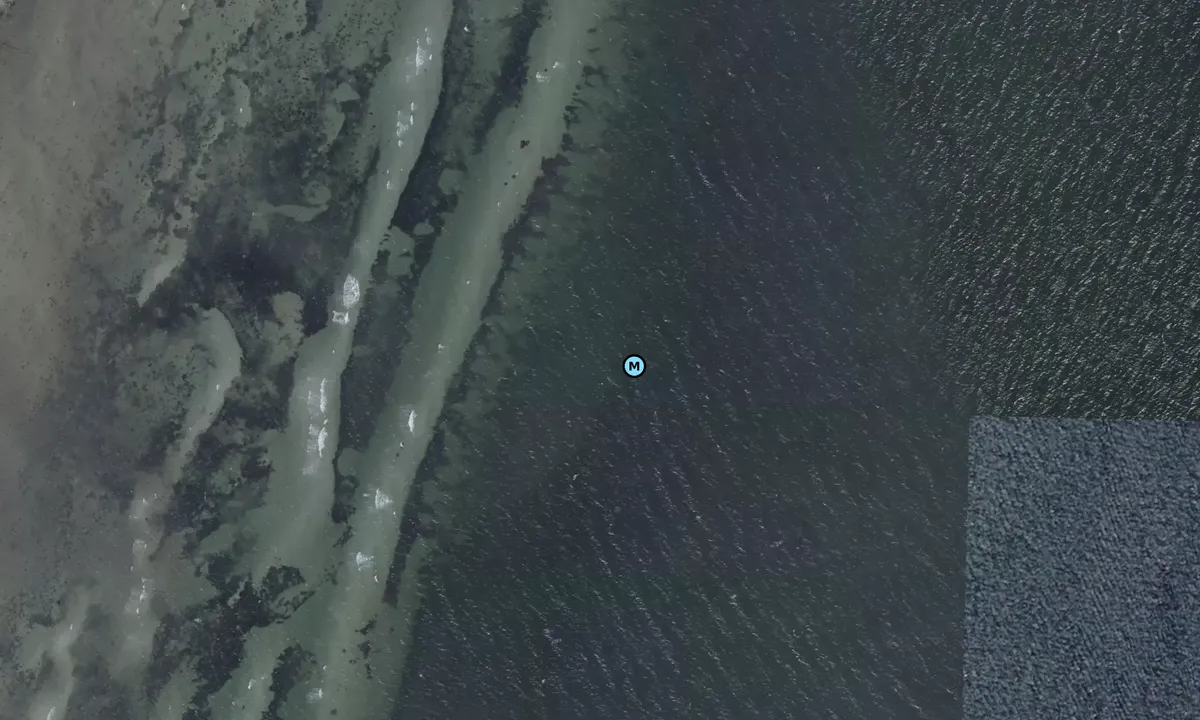 Satelite image of Lundeborg Kirke bouy