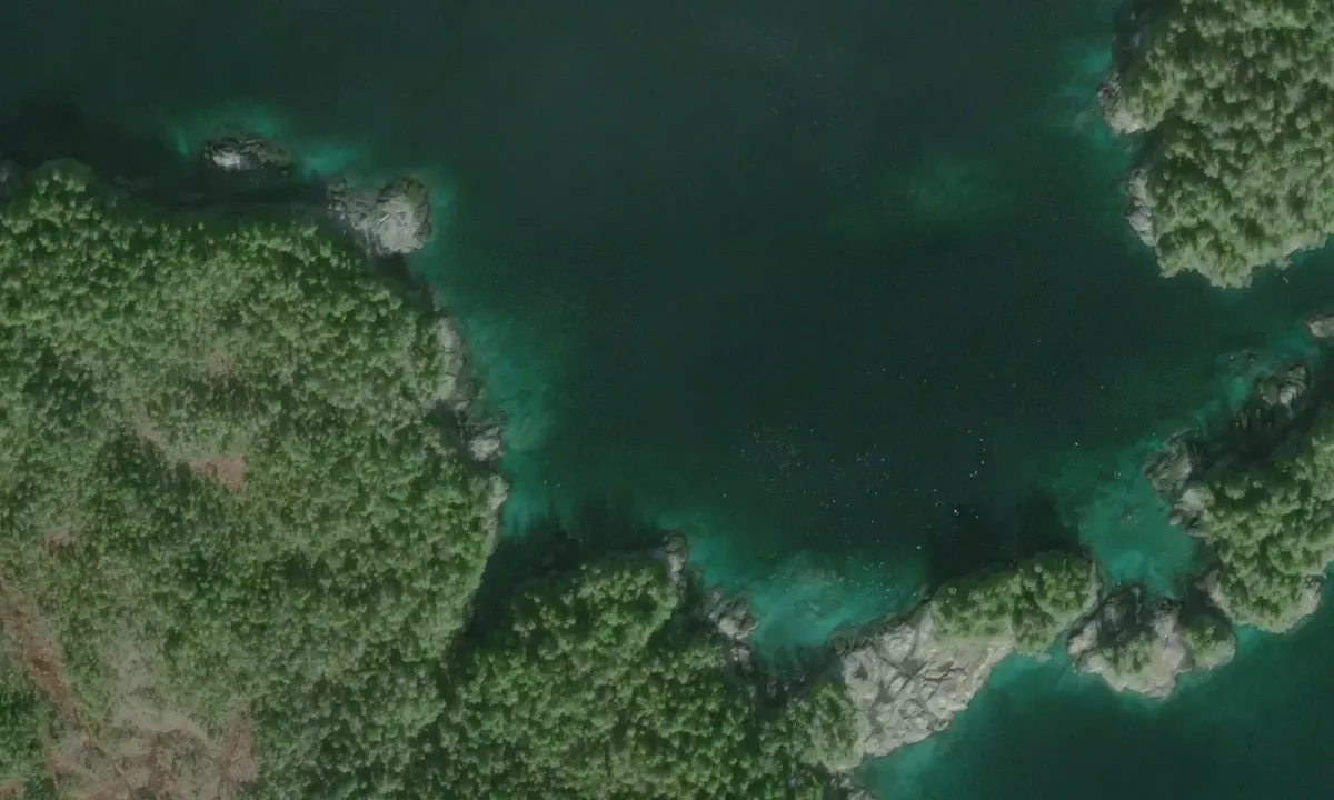 Satelite image of Lundy Cove - Outer Bay