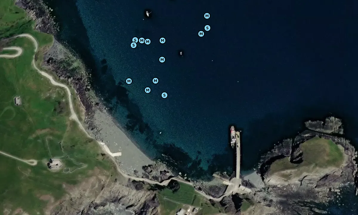 Satelite image of Lundy Island