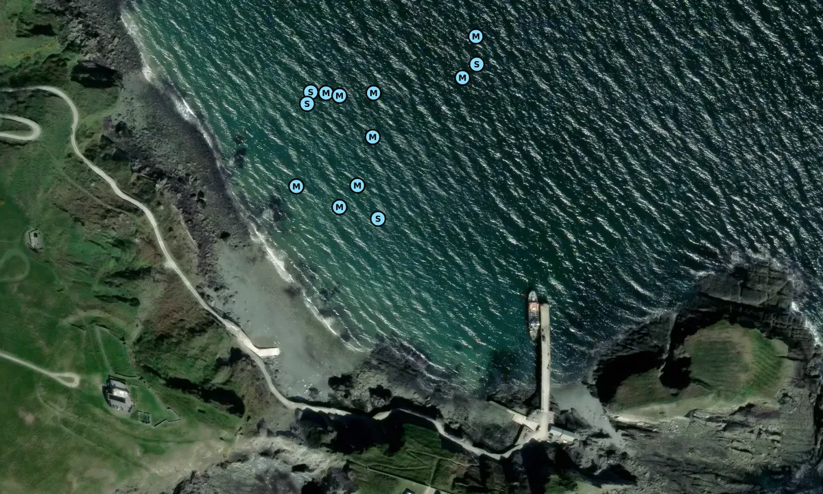 Satelite image of Lundy Island