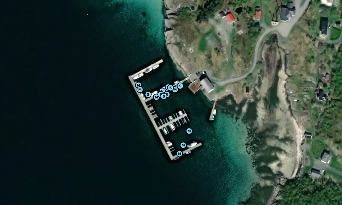 Satelite image of Lurøy Havn