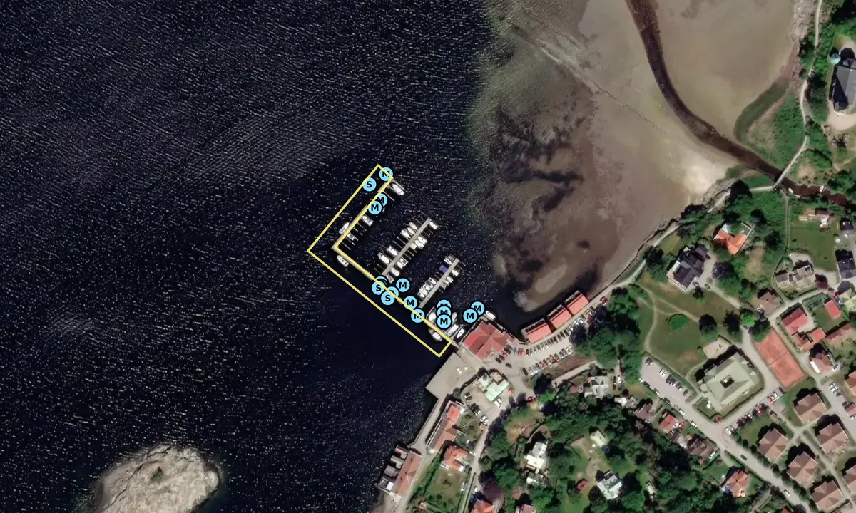 Satelite image of Lyckorna Brygga