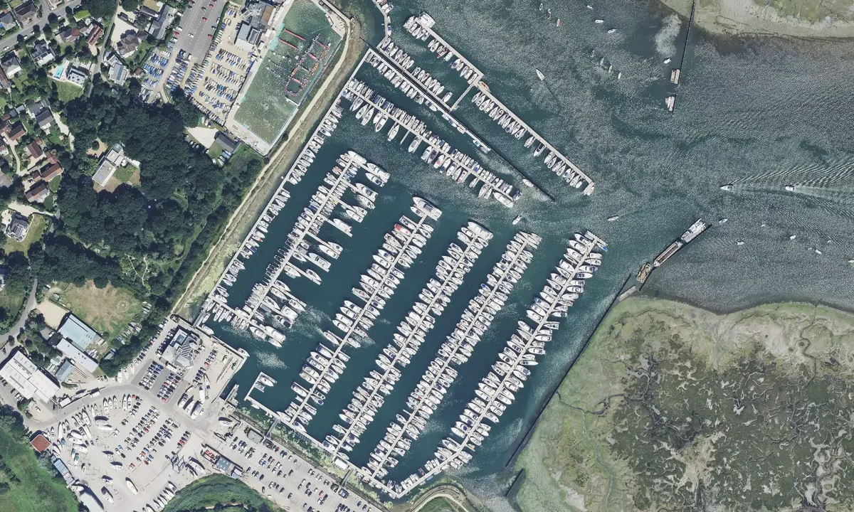 Satelite image of Lymington Yacht Haven - Hampshire