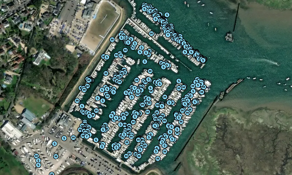 Satelite image of Lymington Yacht Haven - Hampshire
