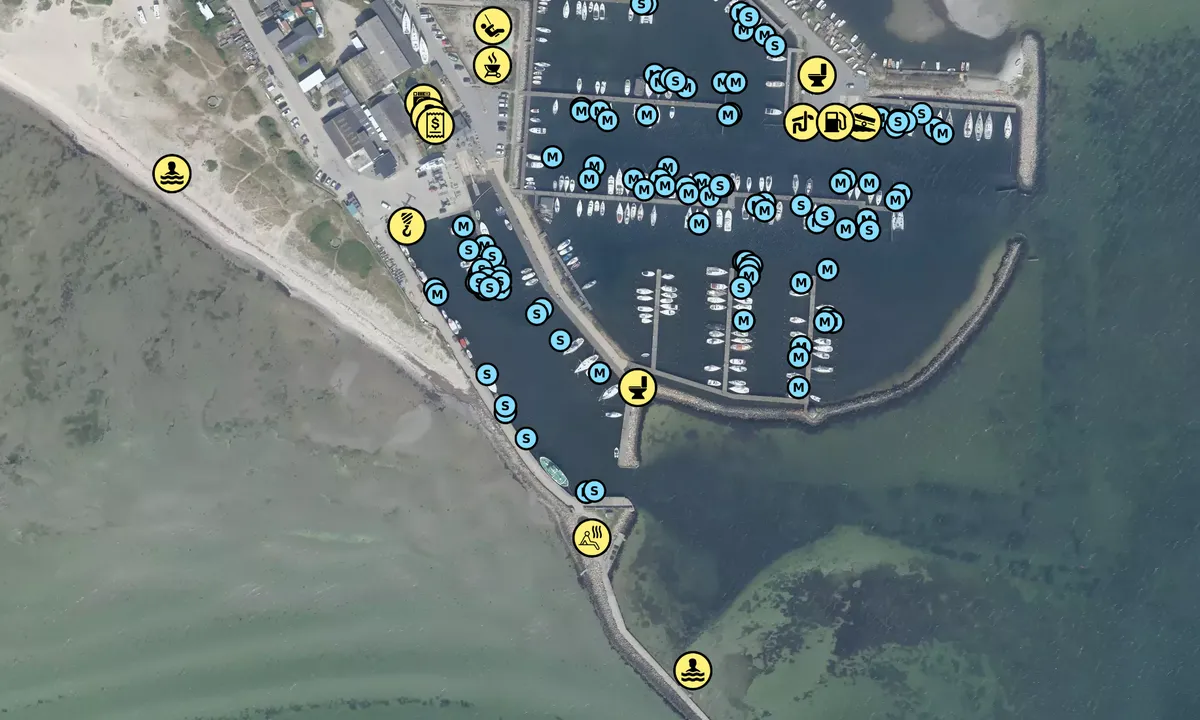 Satelite image of Lynæs Havn