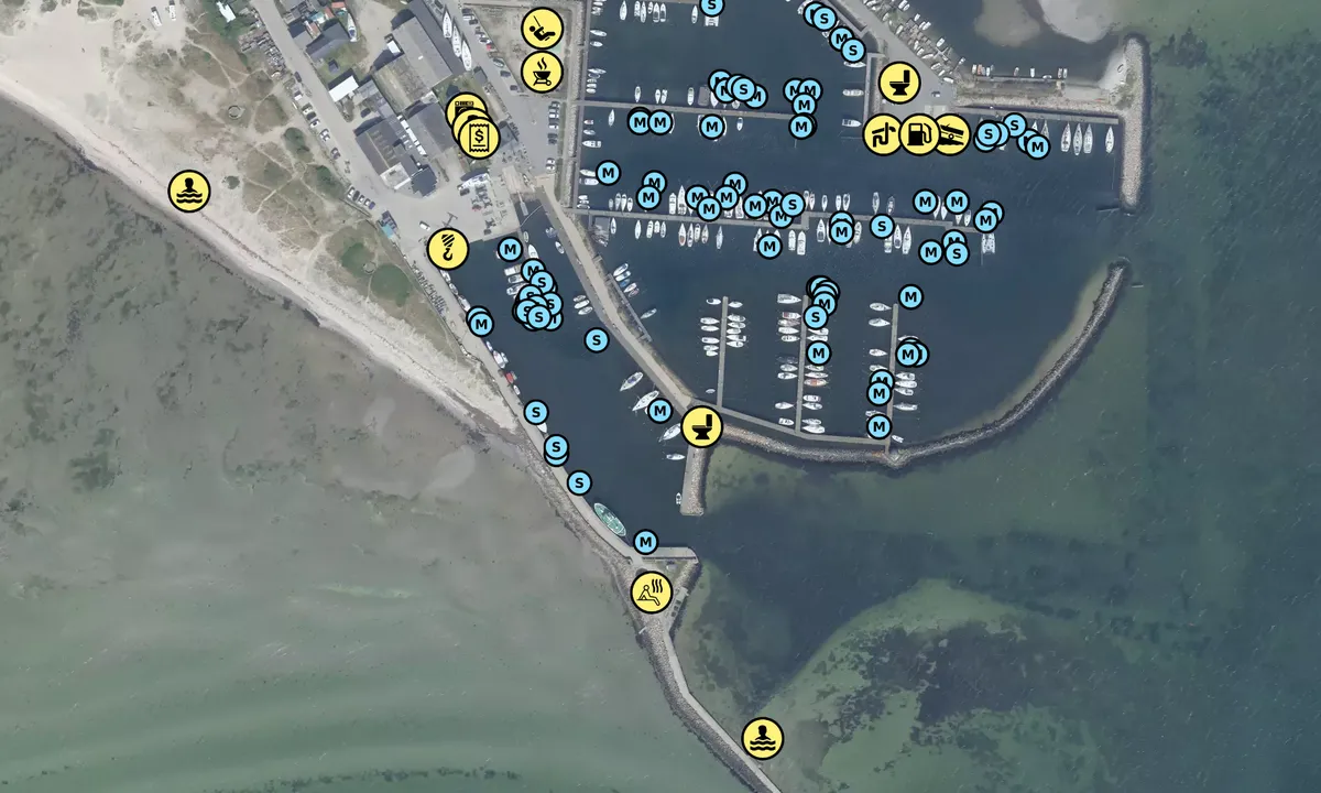 Satelite image of Lynæs Havn