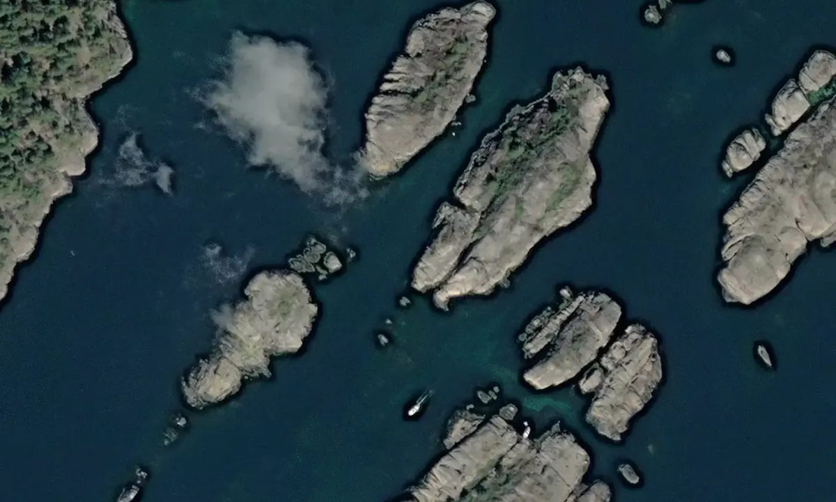Satelite image of Lyngholmen - Vestre Sandøya