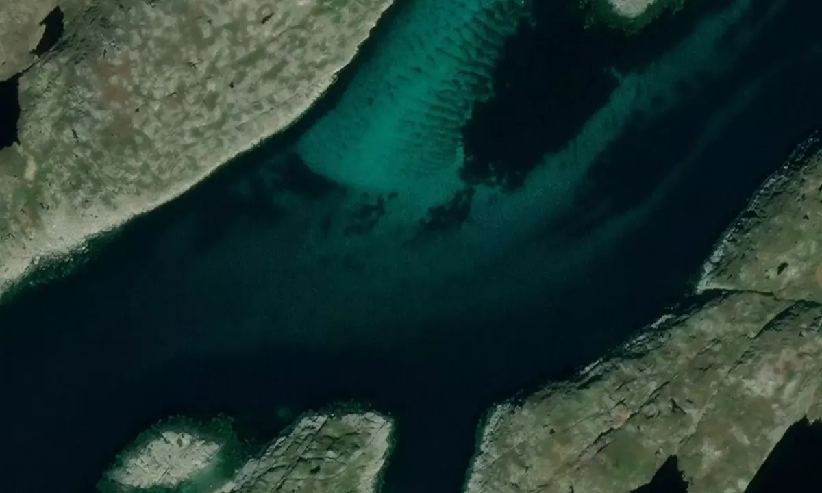 Satelite image of Lyngvær