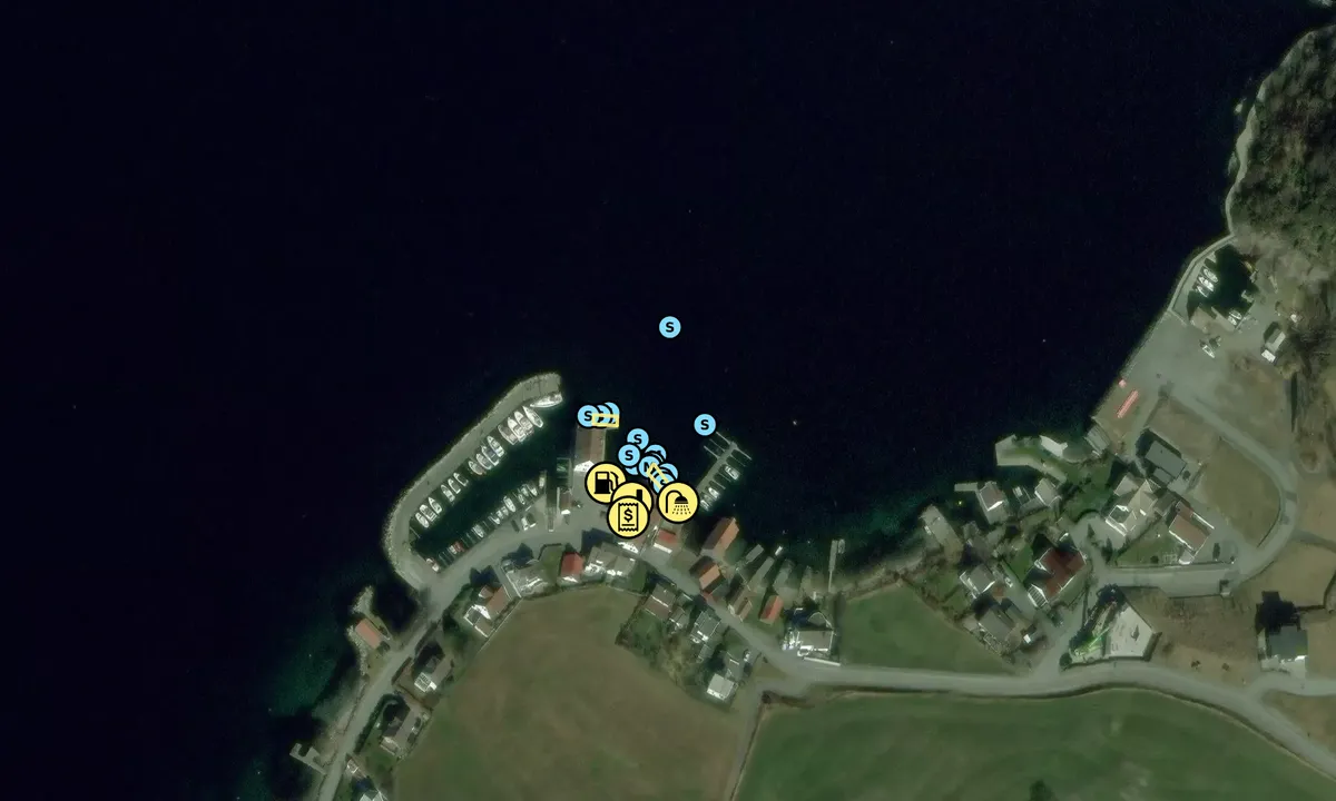 Satelite image of Lysefjorden Marina