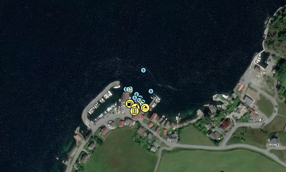 Satelite image of Lysefjorden Marina