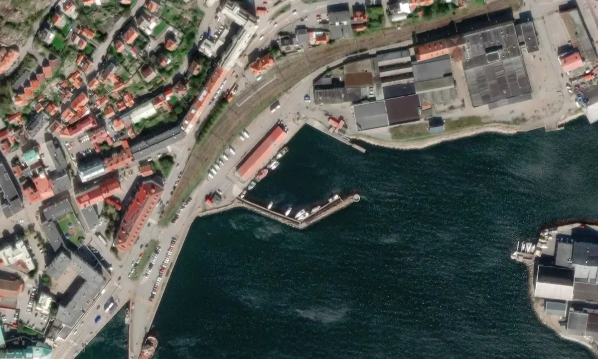 Flyfoto av Lysekil - Fiskehamnens gästhamn