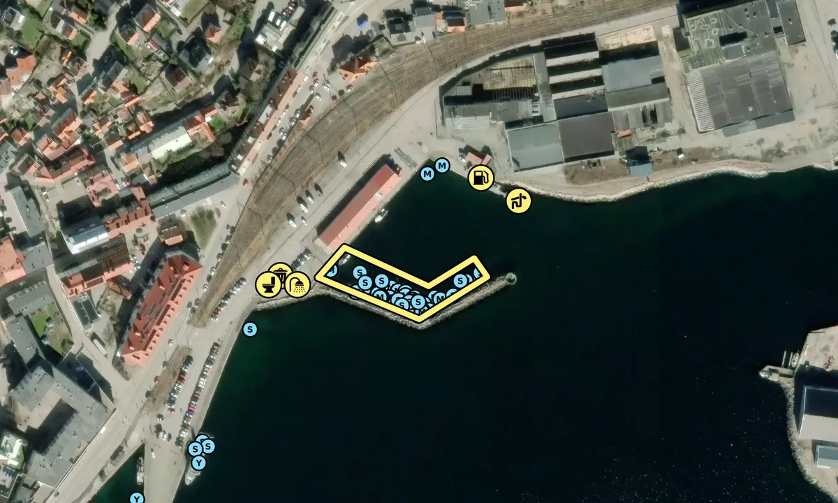Satelite image of Lysekil - Fiskehamnens gästhamn