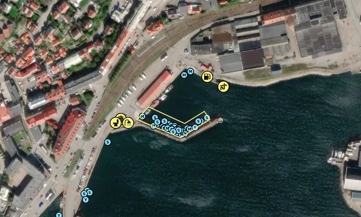 Satelite image of Lysekil - Fiskehamnens gästhamn