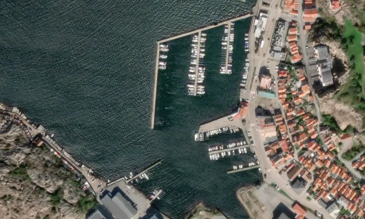 Flyfoto av Lysekil - Norra Hamnen
