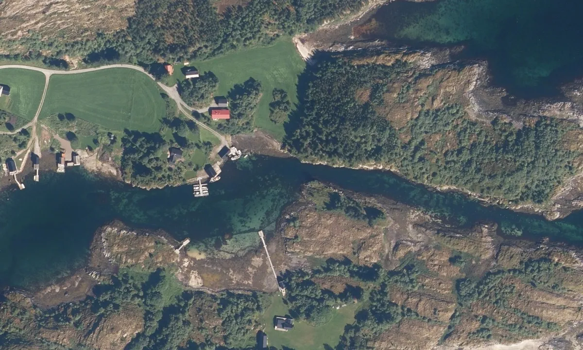 Flyfoto av Lysøyvågen
