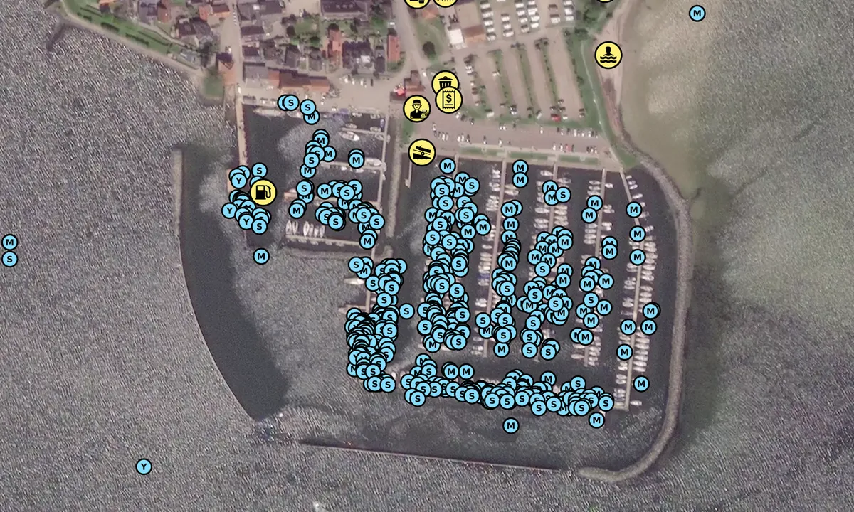 Satelite image of Maasholm Marina