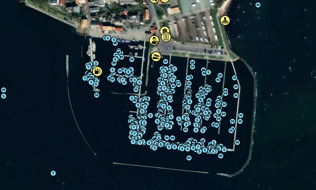 Satelite image of Maasholm Marina