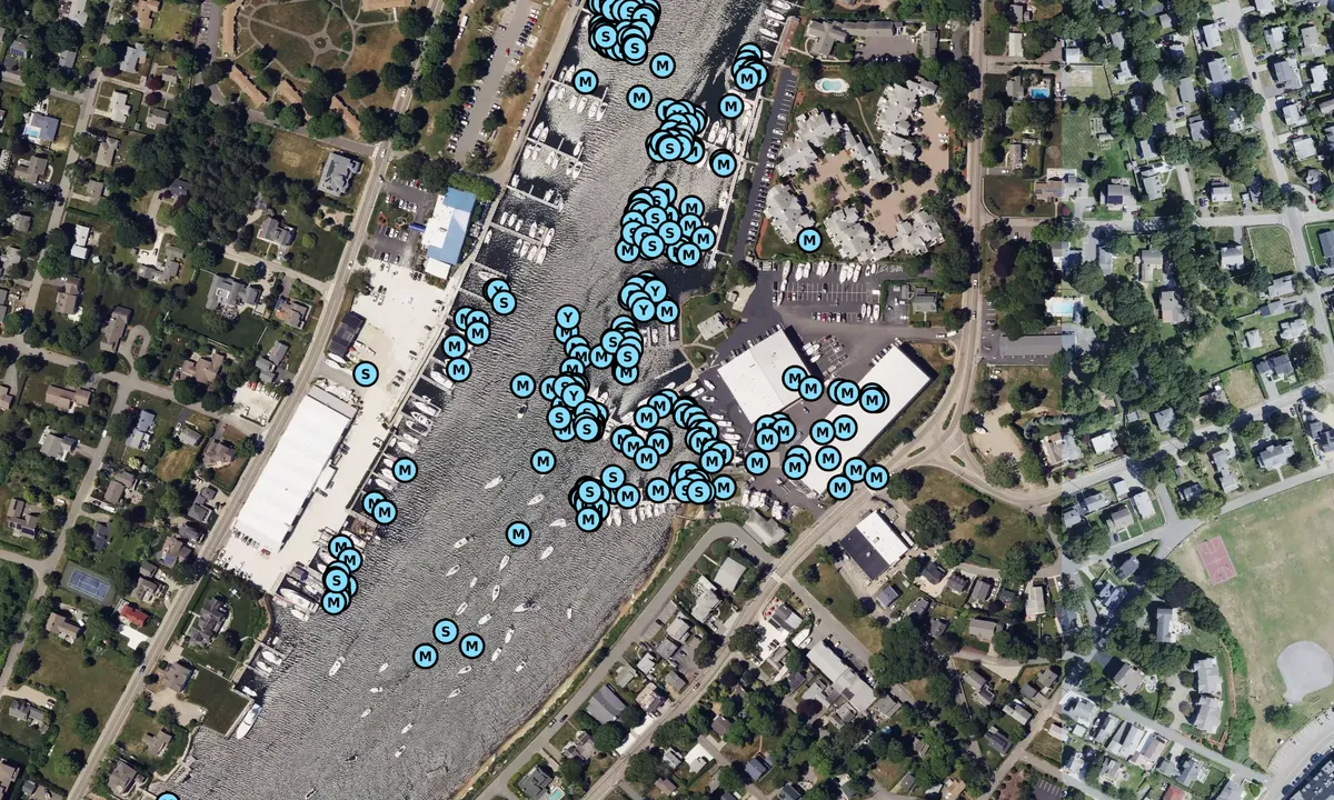 Satelite image of MacDougalls Cape Cod Marine