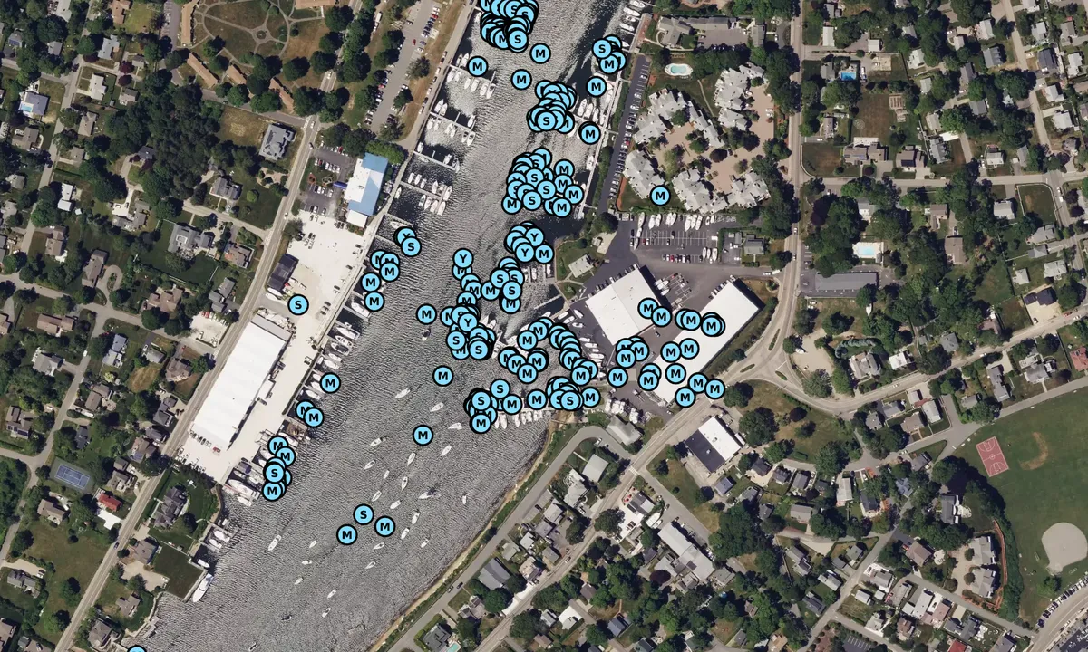 Satelite image of MacDougalls Cape Cod Marine