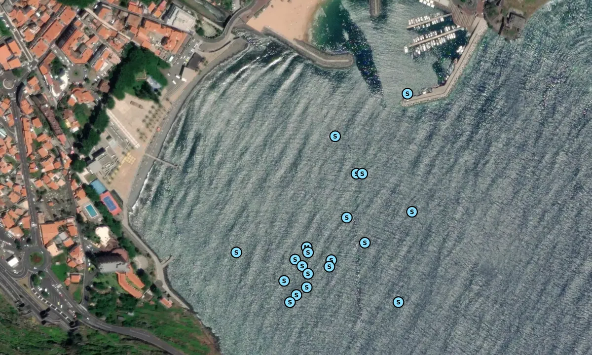Satelite image of Machico Bay