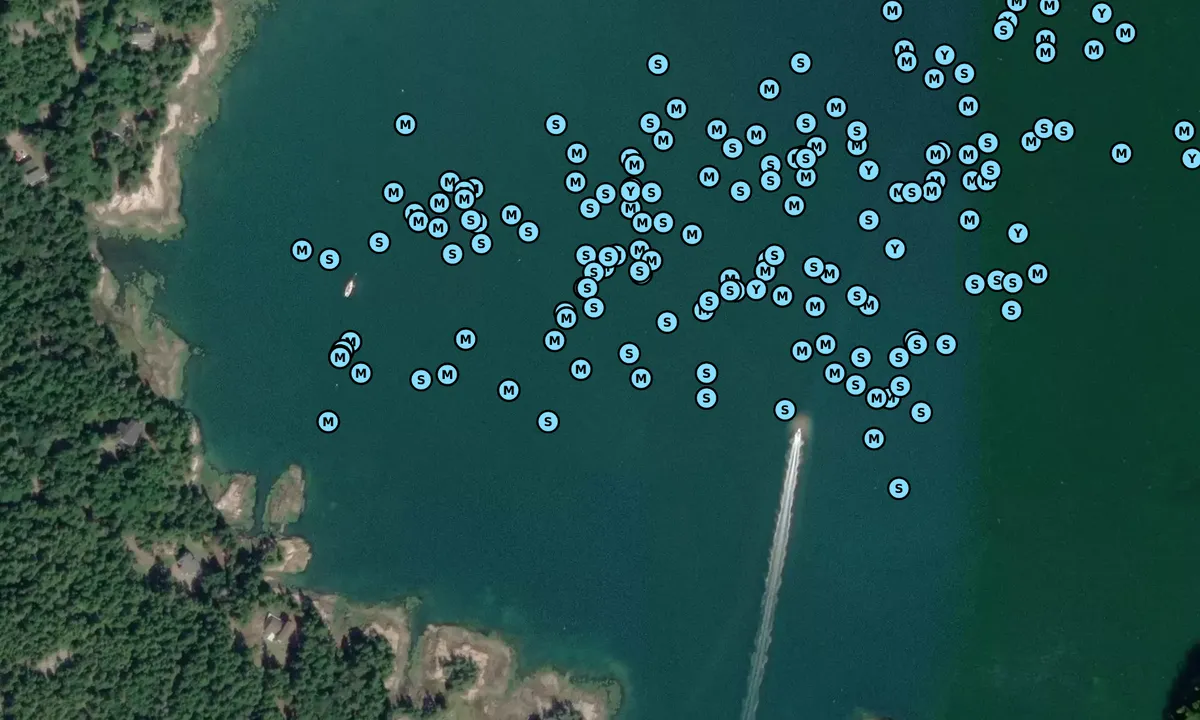 Satelite image of Mackarel Cove - West Side