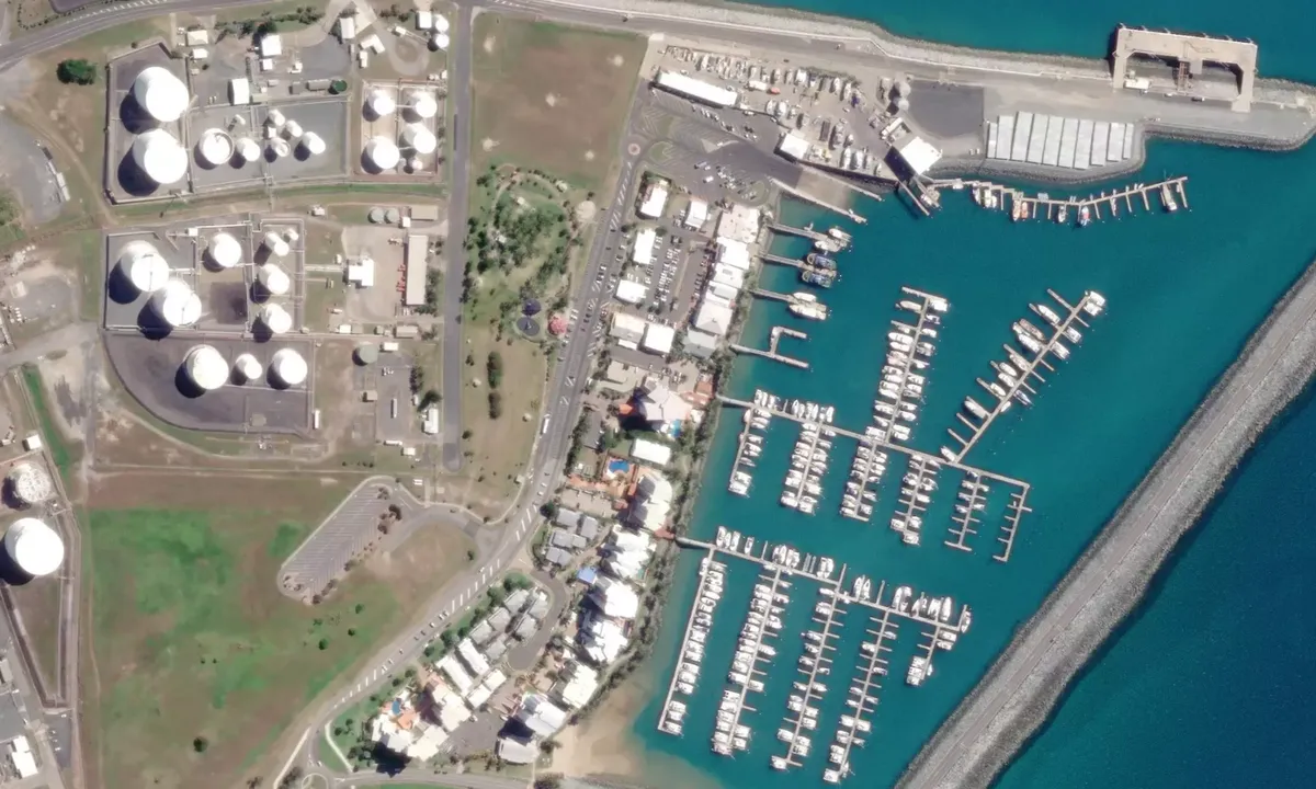 Flyfoto av Mackay Marina Village
