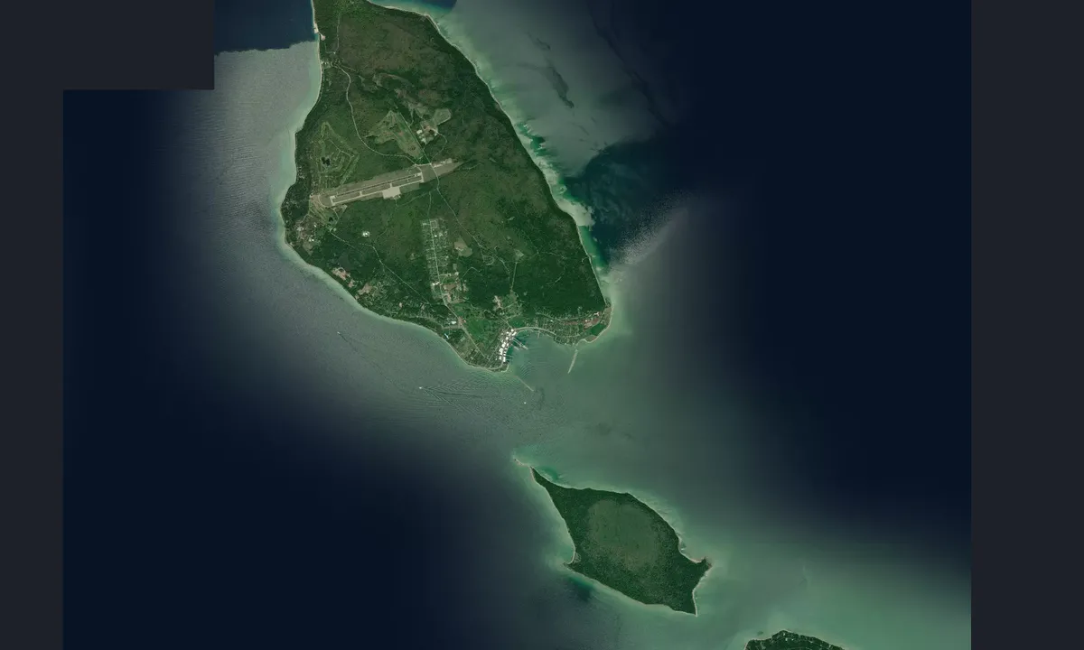 Flyfoto av Mackinac Island