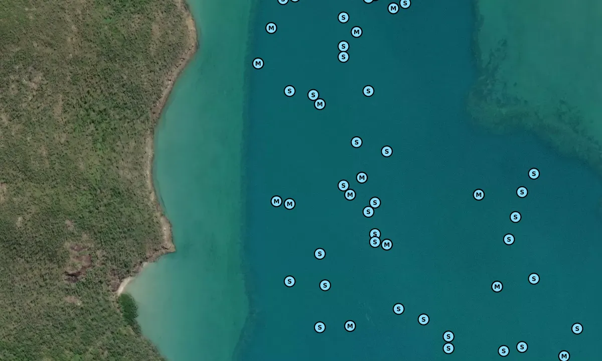 Satelite image of Macona Inlet