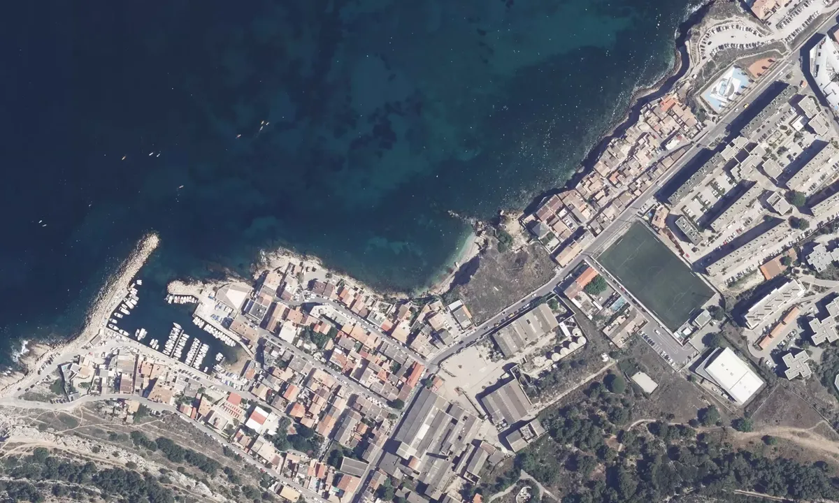 Satelite image of Madrague Montredon