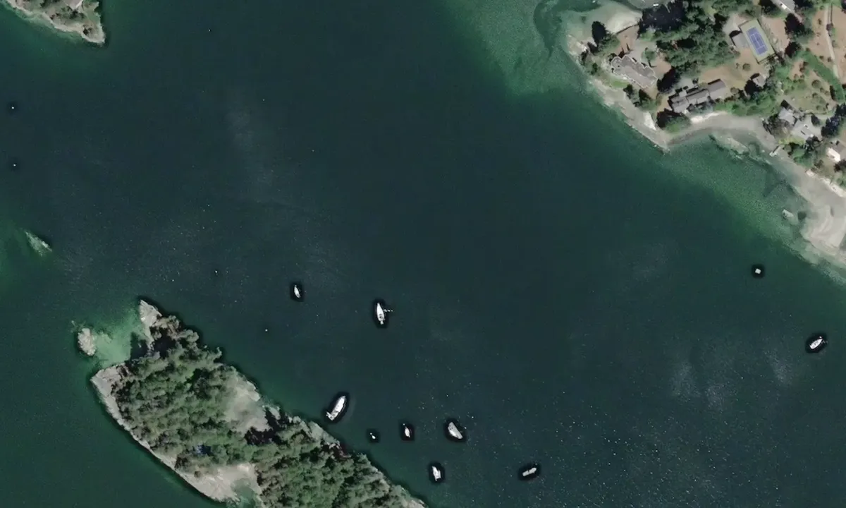 Flyfoto av Madrona Bay