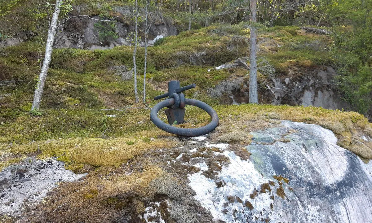 Magerøya: Fortøyningsring fra seilskutetiden.