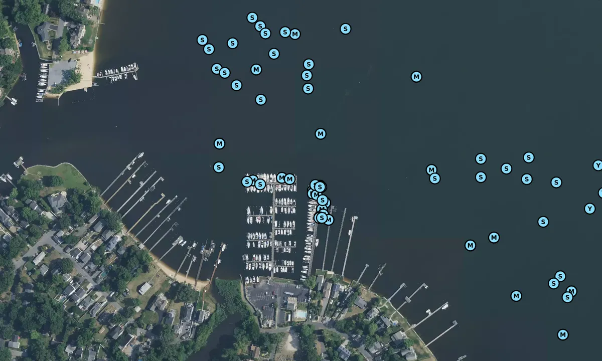 Satelite image of Magothy Marina - Severna Park