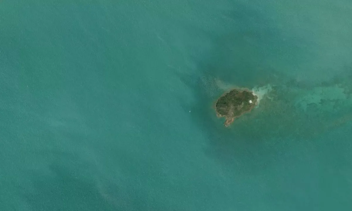 Flyfoto av Maiden Island 1