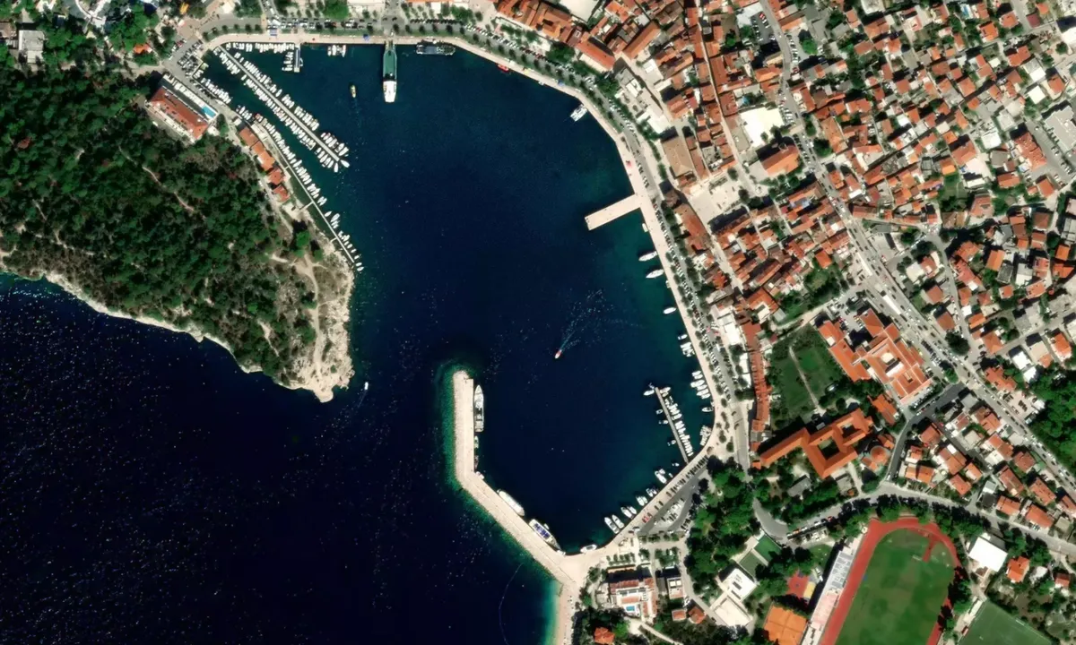 Flyfoto av Makarska