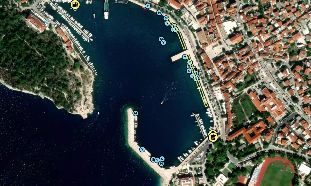 Satelite image of Makarska