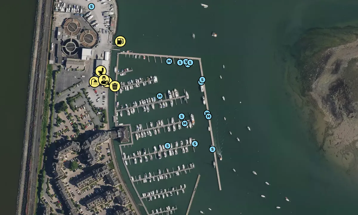 Satelite image of Malahide Marina - County Dublin