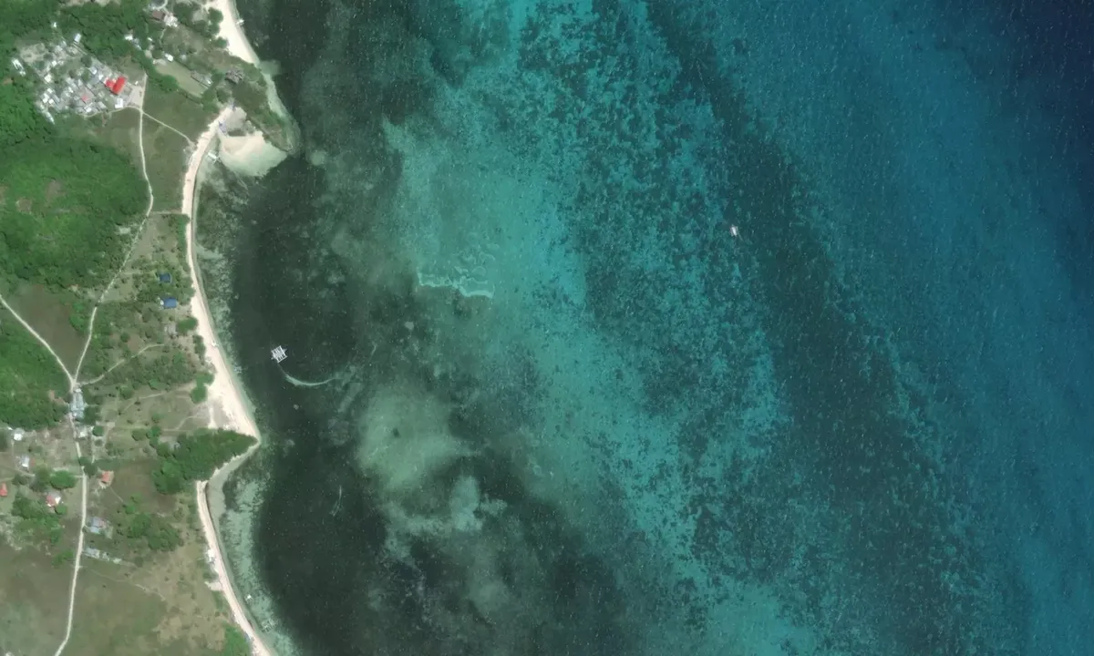 Satelite image of Malapascua East