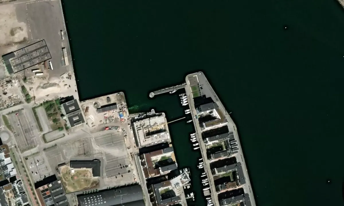 Flyfoto av Malmö Dockan Marina