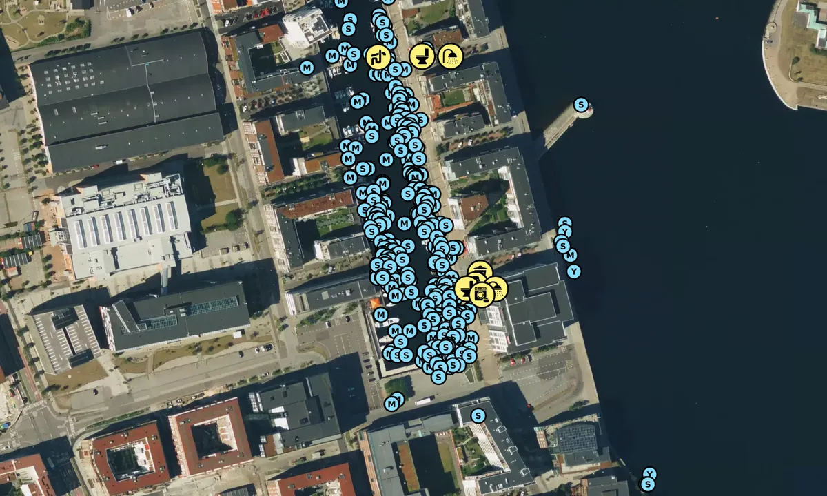 Satelite image of Malmö Dockan Marina