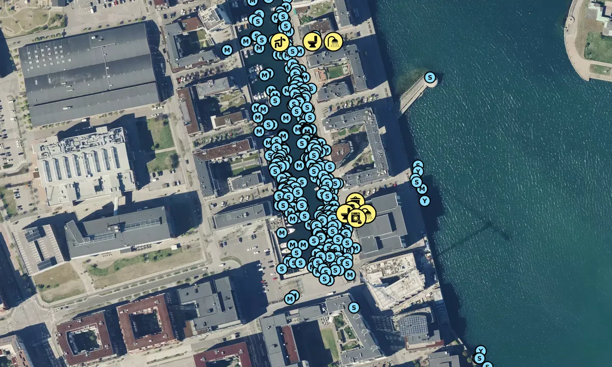 Satelite image of Malmö Dockan Marina