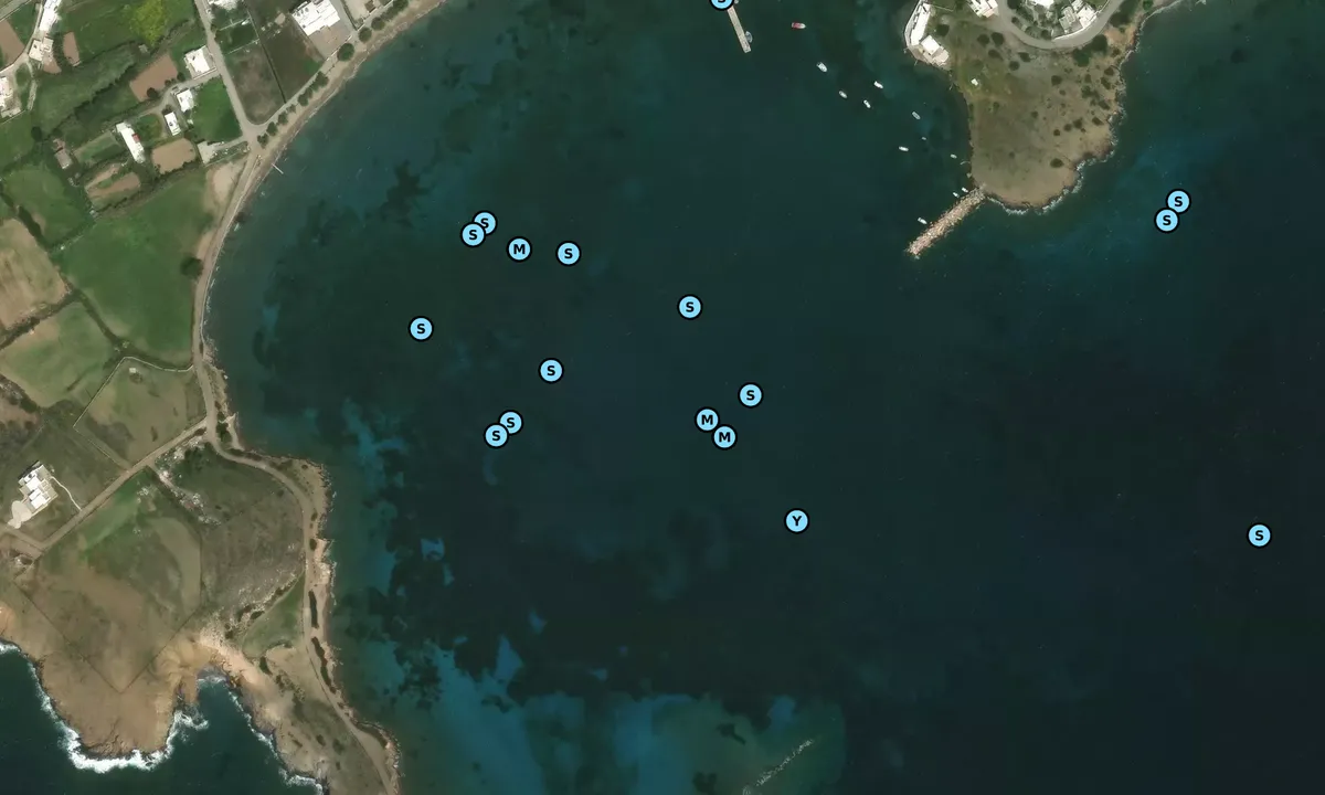 Satelite image of Maltezana Anchorage