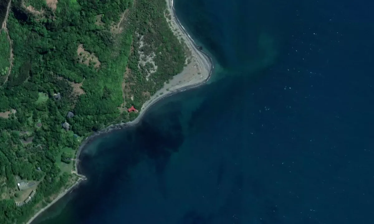Flyfoto av Mana Island