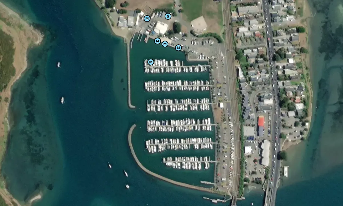 Satelite image of Mana Marina - Porirua
