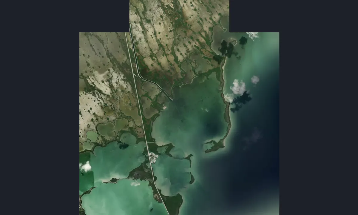 Flyfoto av Manatee Bay
